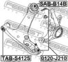 FEBEST TAB-S412S Control Arm-/Trailing Arm Bush